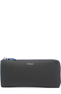 Кожаное портмоне на молнии с отделениями для кредитных карт и монет Furla