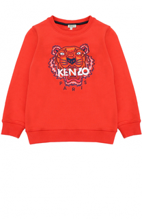 Хлопковый свитшот с вышивкой Kenzo