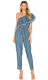 Fray one shoulder jumpsuit - BLANKNYC