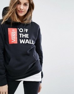 Oversize-худи черного цвета с логотипом Off The Wall Vans - Черный
