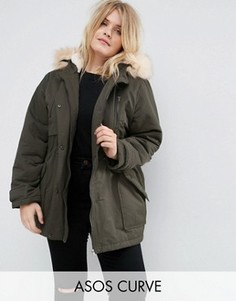 Парка ASOS CURVE Ultimate - Зеленый