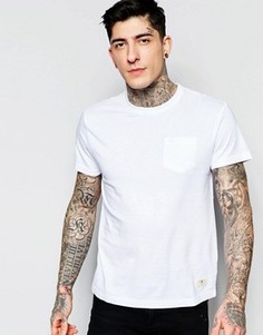 Однотонная футболка с карманом Bellfield - Белый