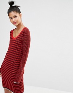 Вязаное платье‑джемпер Sonia By Sonia Rykiel - Красный