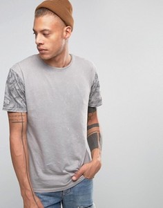 Футболка с эффектом кислотной стирки Quiksilver Crosse Key - Серый