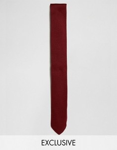 Трикотажный галстук Noose & Monkey - Красный