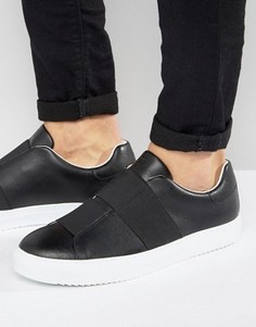 Черные кроссовки с эластичными ремешками Armani Jeans - Черный