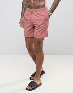Темно-розовые шорты для плавания средней длины ASOS - Розовый