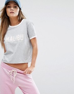 Трикотажная футболка с принтом Malibu Juicy By Juicy Couture - Серый