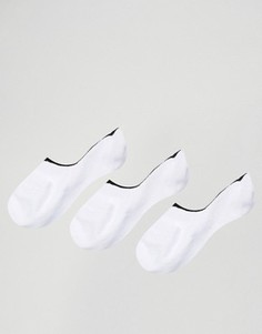 3 пар носков с контрастной отделкой ASOS - Белый