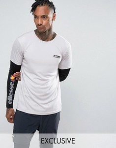 Спортивный лонгслив с многослойными рукавами ASOS - Серый Ellesse