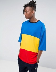 Свободная футболка со вставками ASOS - Мульти