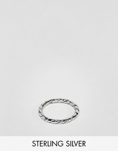 Серебряное кольцо с перекрученным дизайном DesignB эксклюзивно для ASOS - Серебряный