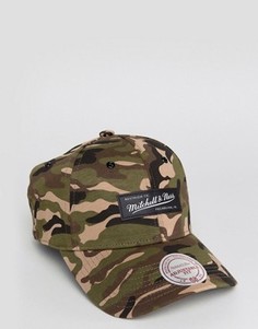 Бейсболка с камуфляжным принтом Mitchell & Ness Stance - Зеленый