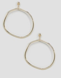 Абстрактные серьги-кольца ограниченной серии - Золотой Asos
