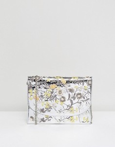 Клатч с вышивкой New Look - Серебряный