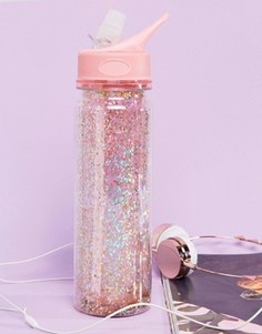 Розовая блестящая бутылка для воды BAN.DO Stardust - Мульти