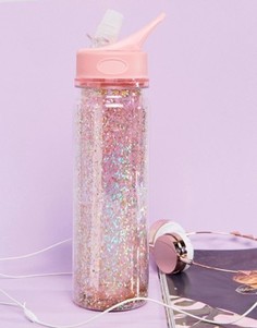 Розовая блестящая бутылка для воды BAN.DO Stardust - Мульти