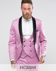 Супероблегающий пиджак-смокинг Noose & Monkey - Розовый