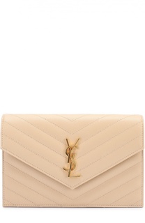 Сумка Monogram Envelope mini из стеганой кожи Saint Laurent