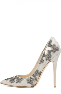 Замшевые туфли Karmel с кристаллами Jimmy Choo