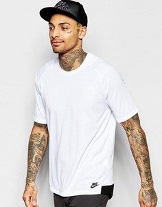 Белая футболка из двойного трикотажа Nike 805122-100 - Белый