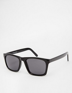 Солнцезащитные очки в квадратной черной оправе ASOS - Черный