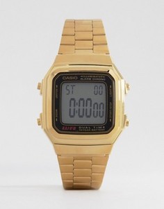 Цифровые часы в винтажном стиле Casio A178WGA-1 - Золотой