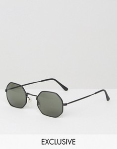 Квадратные солнцезащитные очки Reclaimed Vintage - Черный