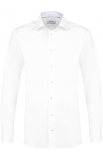 Хлопковая сорочка с воротником кент Eton