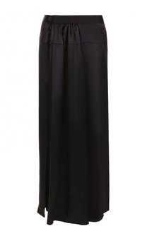 Шелковая юбка-макси с драпировкой Ann Demeulemeester