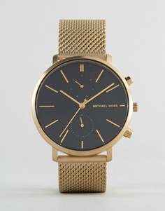 Золотистые часы с сетчатым браслетом Michael Kors Jaryn MK8503 - Золотой