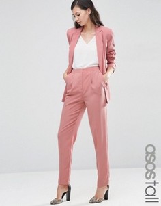 Зауженные брюки ASOS TALL Lux - Розовый