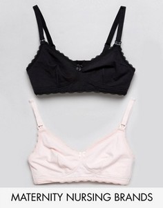 2 кружевных бюстгальтера для беременных New Look Maternity - Розовый
