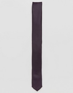 Темно-фиолетовый узкий галстук с узором ASOS - Фиолетовый