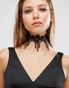 Ожерелье-чокер с цветочным узором ALDO - Черный