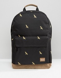 Рюкзак с принтом птиц Spiral - Черный