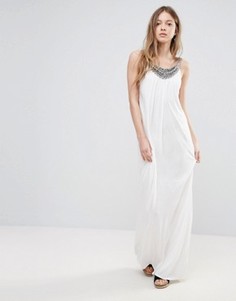 Платье макси с отделкой Vero Moda - Белый