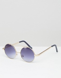 Круглые солнцезащитные очки Jeepers Peepers - Золотой