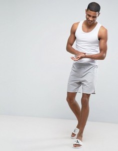 Тканые шорты для дома классического кроя Calvin Klein - Серый