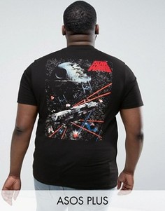 Футболка с принтом Star Wars ASOS PLUS - Черный