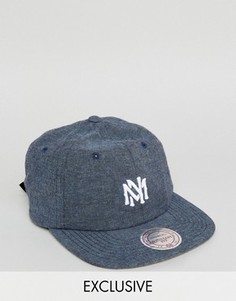 Регулируемая кепка Mitchell & Ness эксклюзивно для ASOS - Темно-синий