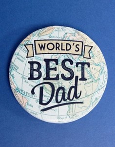 Подставка под напитки с надписью Worlds Best Dad Sass & Belle - Мульти