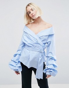 Рубашка с запахом ASOS WHITE - Мульти