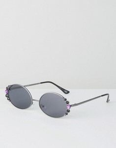 Солнцезащитные очки с отделкой ASOS - Черный