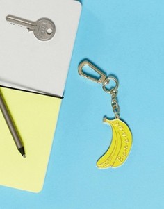 Брелок для ключей с эмалированным бананом Skinnydip - Мульти