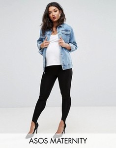 Леггинсы с лямками ASOS Maternity - Черный