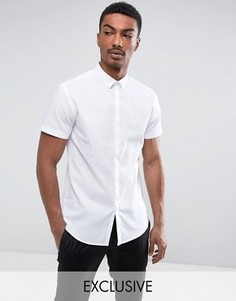 Рубашка узкого кроя с короткими рукавами Noak - Белый