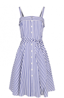 Приталенное платье-миди в полоску Polo Ralph Lauren