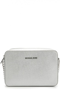 Сумка Jet Set Large из металлизированной кожи MICHAEL Michael Kors