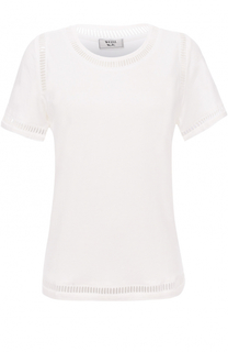 Топ прямого кроя с круглым вырезом и перфорацией Weill